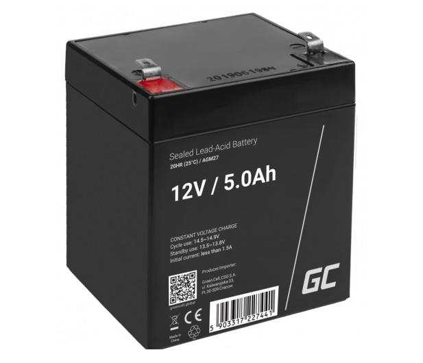 Green Cell OUTLET - Akumulator AGM 12V 5Ah - 1483927 - zdjęcie